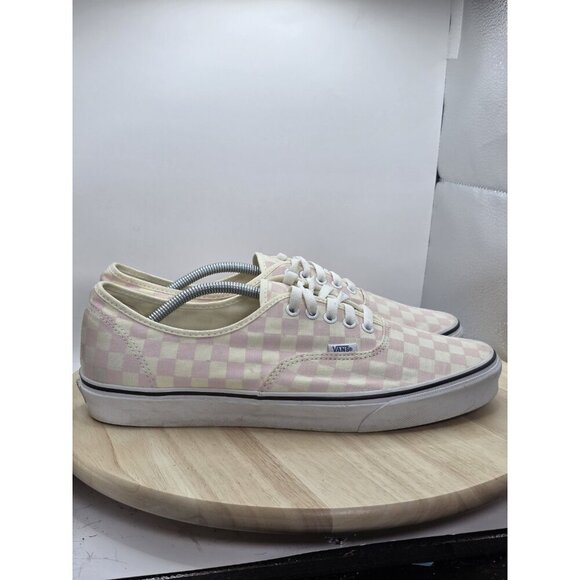 Vans Chalk Pink Checker board Mens Size 13  Sneakers skate shoes 721356 - Picture 3 of 9